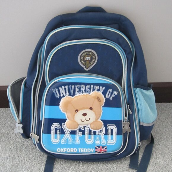 University of Oxford Teddy Blue Backpack / Bag - 17" x 17" - Used - Picture 1 of 16